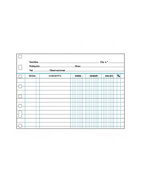 Recambio multifin 3006 folio apaisado cuentas...