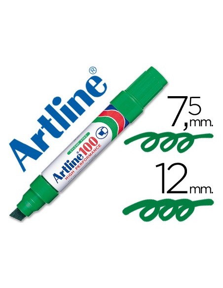 Rotulador artline marcador permanente 100 verde...