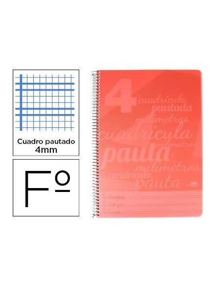 Cuaderno espiral liderpapel folio pautaguia...