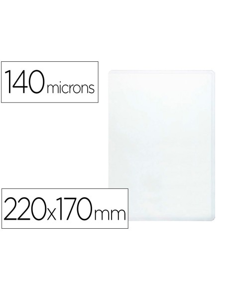 Funda portacarnet q-connect cuarto 140 micras...