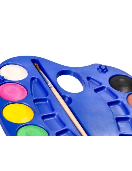 Acuarela liderpapel 12 colores con pincel y...