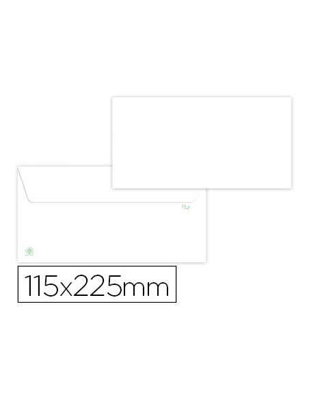 Sobre liderpapel blanco 115x225 mm solapa tira...