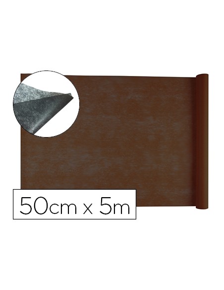 Tejido sin tejer liderpapel terileno 25 g/m2 rollo de 5 mt marron