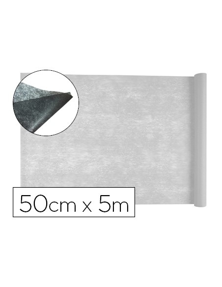 Tejido sin tejer liderpapel terileno 25 g/m2 rollo de 5 mt blanco