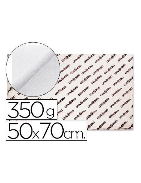 Papel acuarela 50x70 cm 350 gr grano grueso