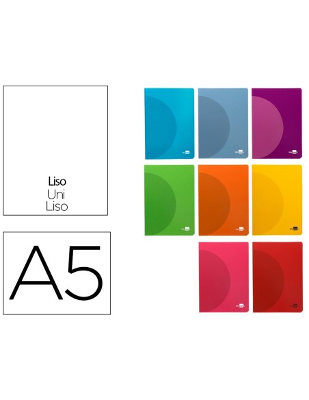 Libreta liderpapel 360 tapa de plastico a5 48...