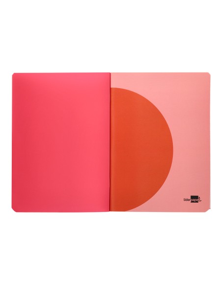 Libreta liderpapel 360 tapa de plastico a4 48 hojas 90g/m2 lisa sin margen colores surtidos