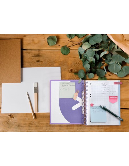 Cuaderno espiral a5 micro antartik tapa...