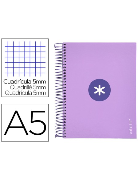 Cuaderno espiral a5 micro antartik tapa...