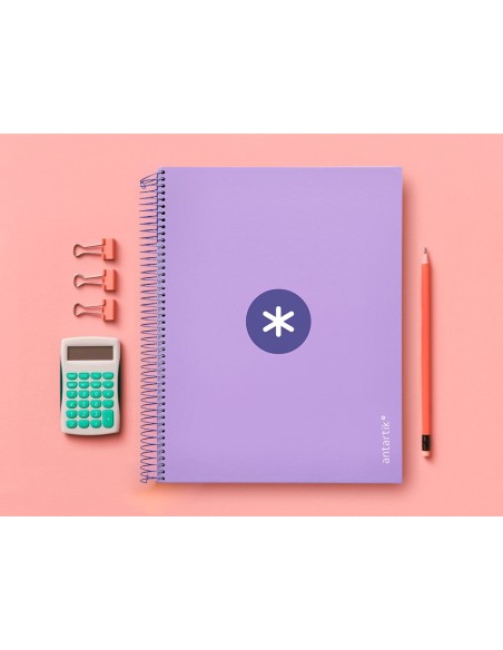Cuaderno espiral a4 micro antartik tapa forrada...