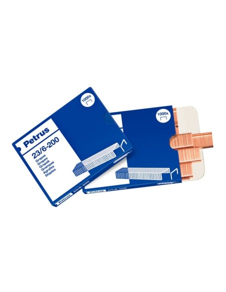 Grapas petrus nº 23/6 caja de 1000 unidades