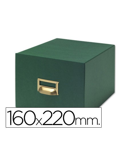 Fichero fichas tela verde 500 fichas n.5 tamaño 160x220 mm