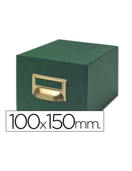 Fichero fichas tela verde 500 fichas n.3 tamaño 100x150 mm
