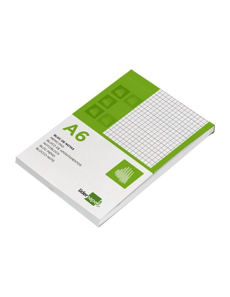 Bloc notas liderpapel cuadro 4mm a6 80 hojas...