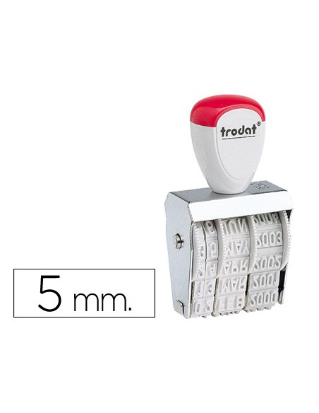 Fechador trodat 1020 con banda incluido dia-mes-año 5 mm