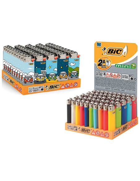 Encendedor bic mini j-25 colores surtidos