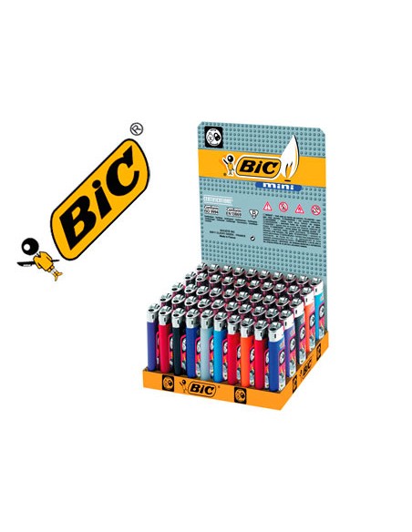 Encendedor bic mini j-25 colores surtidos