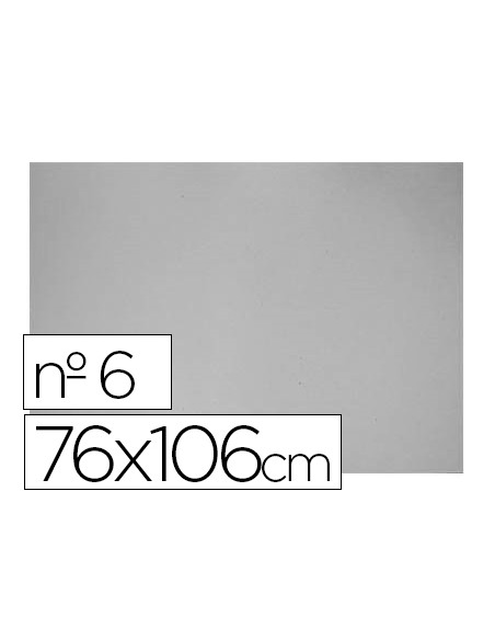 Carton gris nº 6 76x106 cm hoja