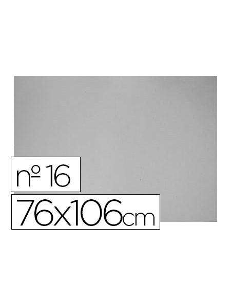 Carton gris nº 16 76x106 cm hoja