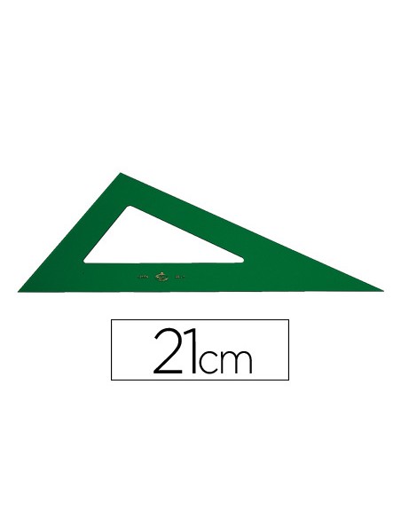 Cartabon faber castell 21 cm plastico verde