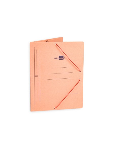 Carpeta liderpapel gomas folio 3 solapas carton...