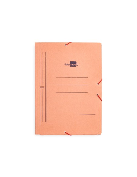 Carpeta liderpapel gomas folio 3 solapas carton...