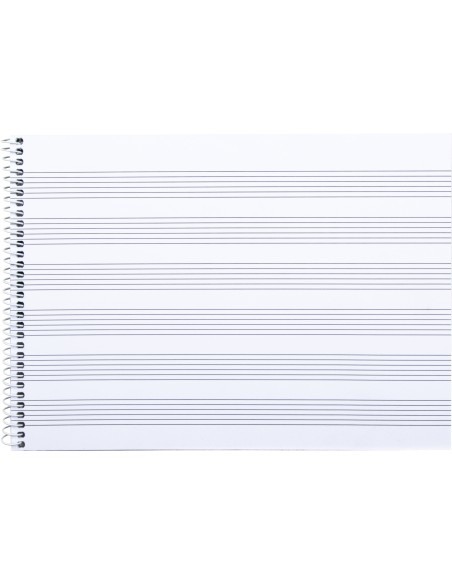 Bloc musica liderpapel para guitarra hexagrama 3 mm cuarto 20 hojas 100g/m2