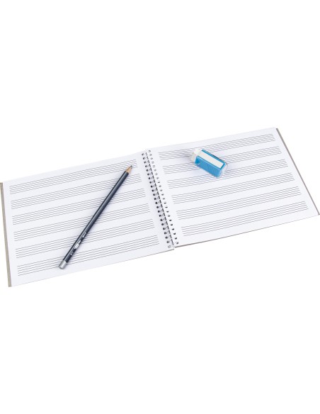 Bloc musica liderpapel pentagrama 3mm cuarto 20...