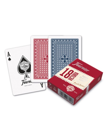 Baraja fournier poker ingles y bridge nº 18 55 cartas