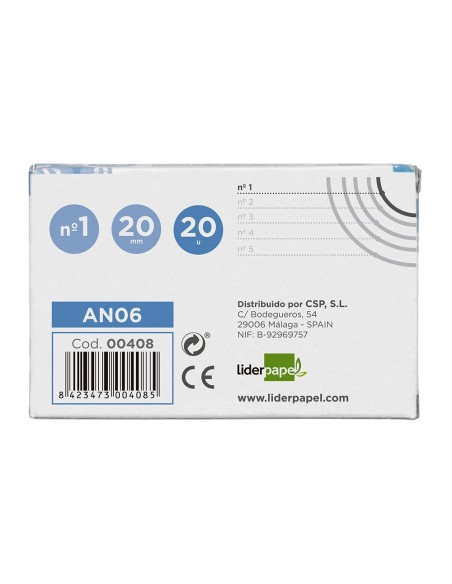 Anilla bisagra liderpapel niquelada n.1...