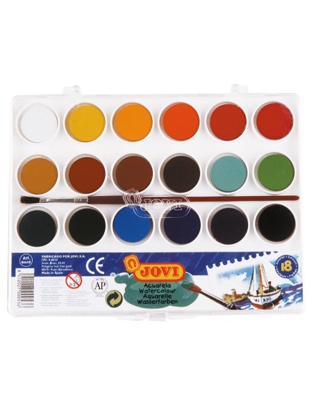 Acuarela jovi 18 colores con pincel estuche de...