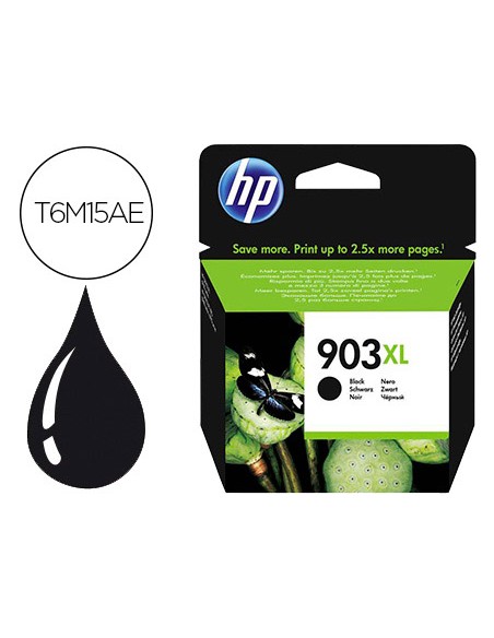 Ink-jet hp 903xl officejet 6960 / 6970 negro 825 paginas
