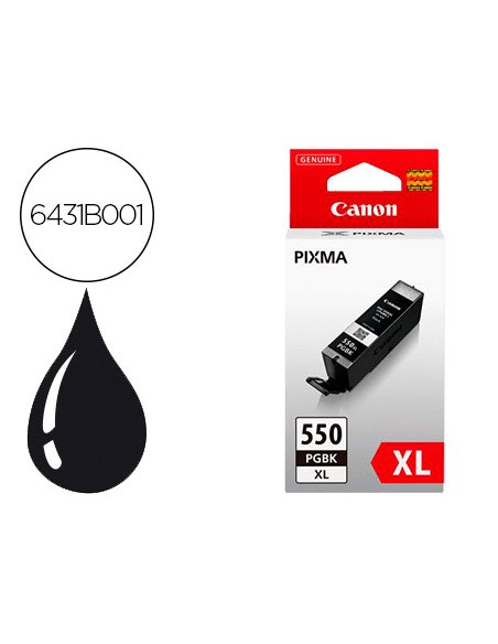 Ink-jet canon pgi550xl pixma mg5450/5550/ 6350/7150 negro gran capacidad