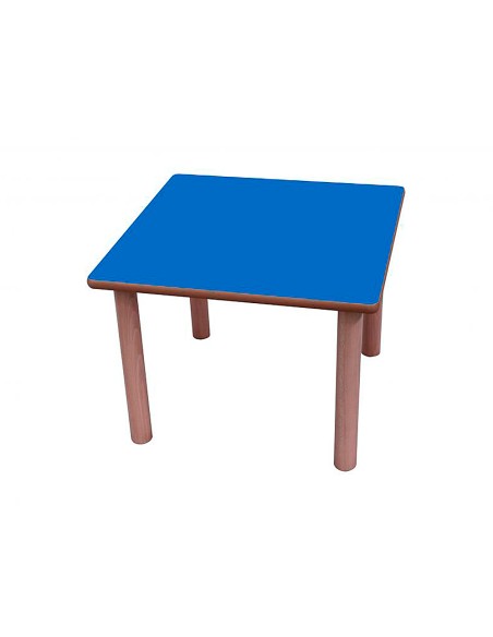 Mesa madera mobetuc t2 cuadrada con tapa laminada haya 60x60 cm