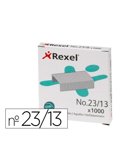 Grapas rexel 23/13 acero caja 1000 unidades