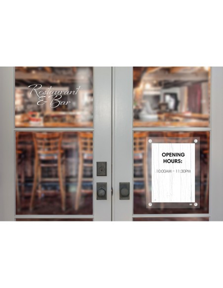 Marco porta anuncios nobo acrilico transparente...