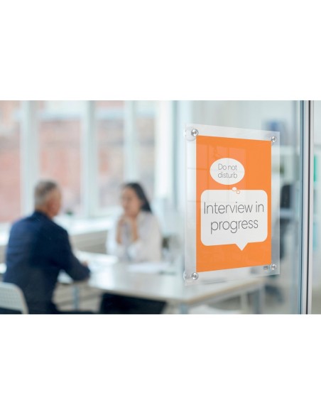 Marco porta anuncios nobo acrilico transparente...