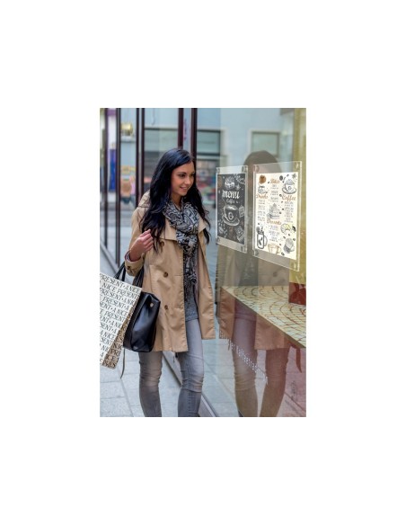 Marco porta anuncios nobo acrilico transparente...