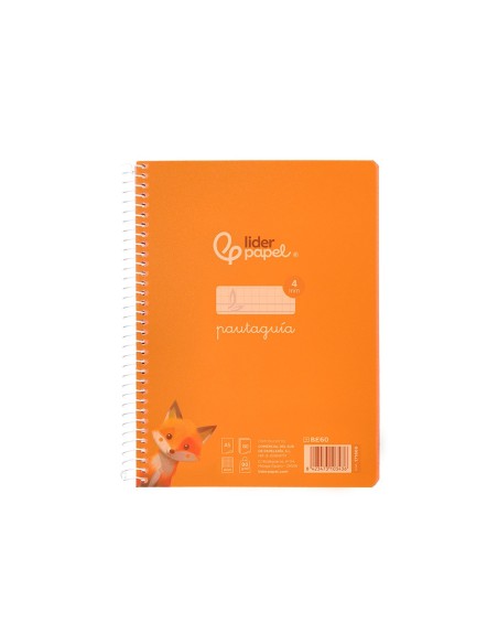 Cuaderno espiral liderpapel din a5 pautaguia...