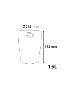 Papelera plastico exacompta...