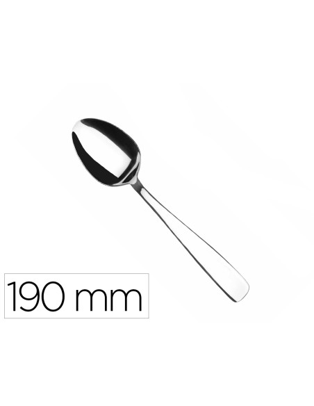 Cuchara lacor mesa hotel acero inoxidable 18/10 longitud 190 mm