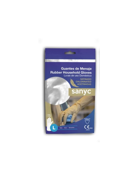 Guantes de latex satinados con relieve anti...