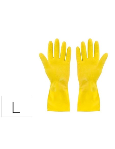 Guantes de latex satinados con relieve anti...
