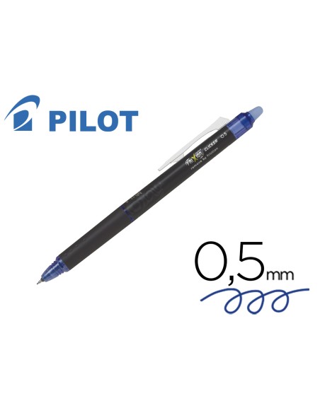 Boligrafo pilot frixion point clicker borrable 0,5 mm azul