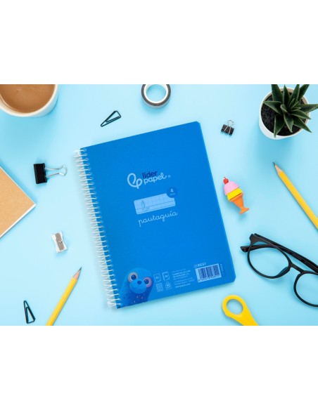 Cuaderno espiral liderpapel din a5 pautaguia...
