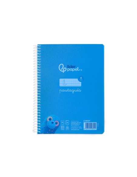 Cuaderno espiral liderpapel din a5 pautaguia...