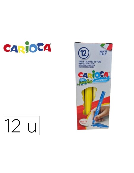 Rotulador carioca jumbo amarillo punta gruesa...