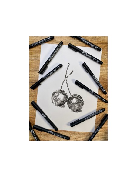 Rotulador artline calibrado micrometrico negro illustration pen ek-2805iln punta poliacetal 0,05mm