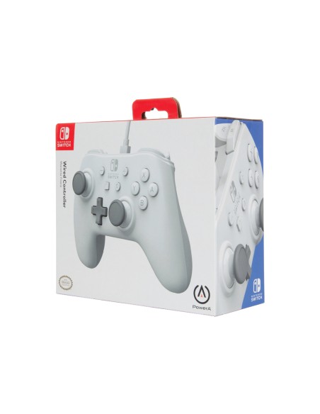 Mando power a con cable para nintendo switch blanco