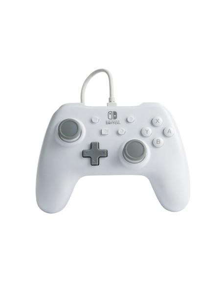Mando power a con cable para nintendo switch blanco